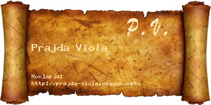 Prajda Viola névjegykártya